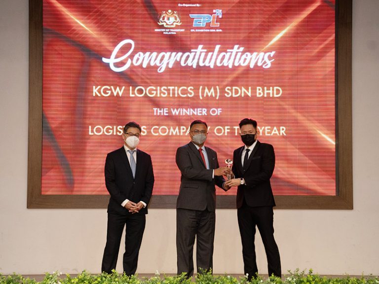 KGW Logistics was awarded with The Logistics Company of the Year during the inaugural Kuala Lumpur International Logistics & Transport Exhibition (KiLAT) Excellence Award in 2021
